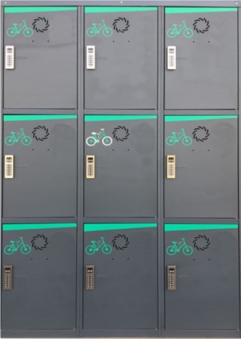 9 casiers consigne vélo avec recharge  
